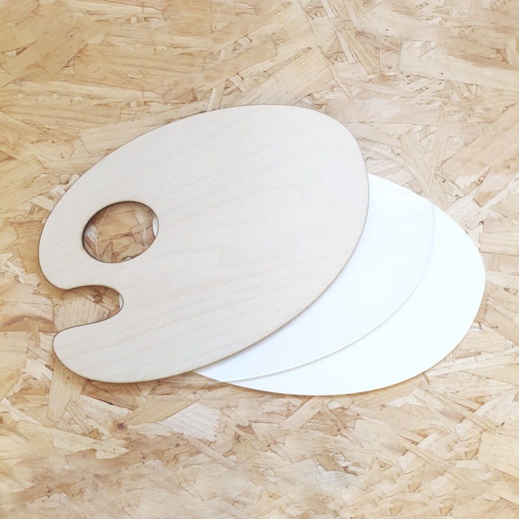 Clear Acrylic Painting Palette 360 Lasers